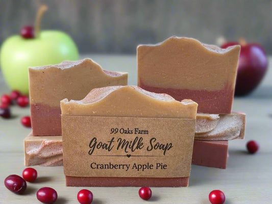 Cranberry Apple Pie Goat Milk Soap