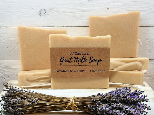 Farmhouse Natural Lavender Goat Milk Soap