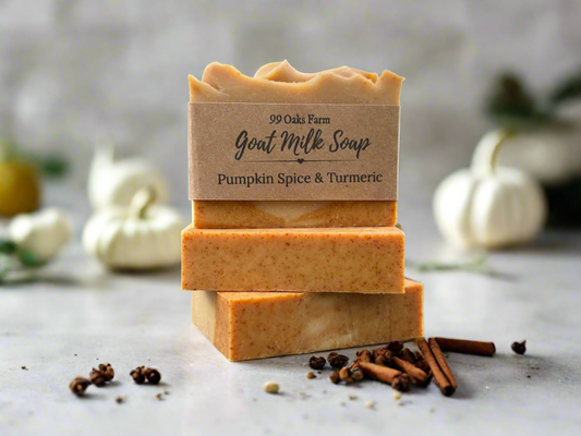 Pumpkin Spice & Turmeric Goat Milk Soap